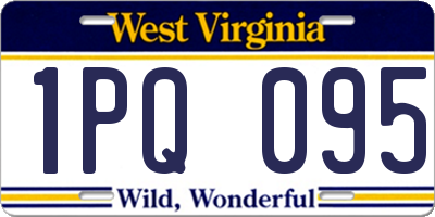 WV license plate 1PQ095