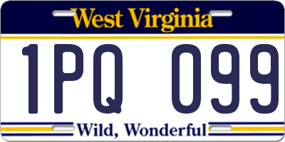 WV license plate 1PQ099