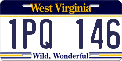 WV license plate 1PQ146