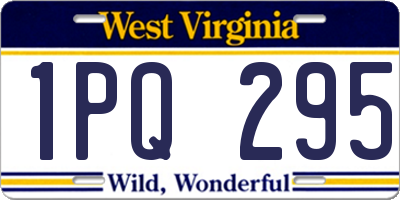 WV license plate 1PQ295