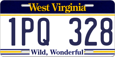 WV license plate 1PQ328