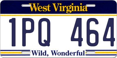 WV license plate 1PQ464