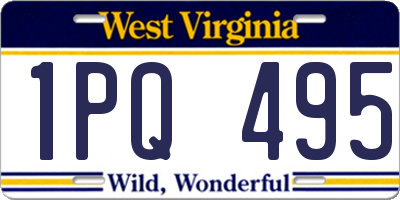 WV license plate 1PQ495