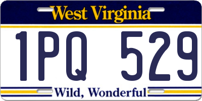 WV license plate 1PQ529
