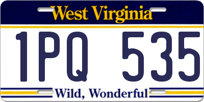 WV license plate 1PQ535