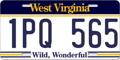 WV license plate 1PQ565