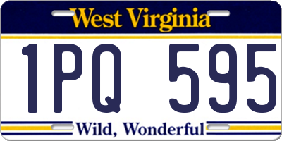 WV license plate 1PQ595