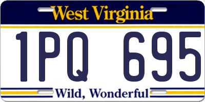 WV license plate 1PQ695