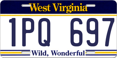 WV license plate 1PQ697