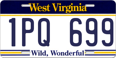WV license plate 1PQ699