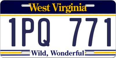 WV license plate 1PQ771