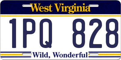 WV license plate 1PQ828