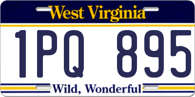 WV license plate 1PQ895