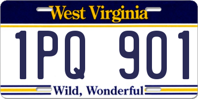 WV license plate 1PQ901