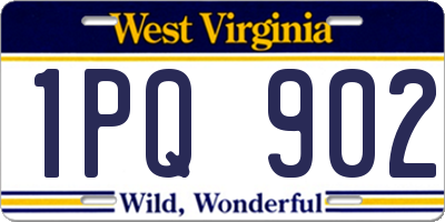 WV license plate 1PQ902