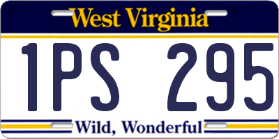 WV license plate 1PS295