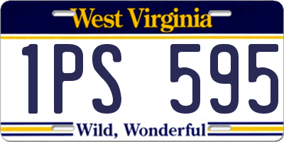 WV license plate 1PS595