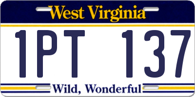 WV license plate 1PT137