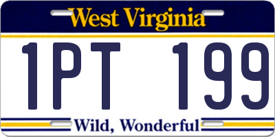 WV license plate 1PT199