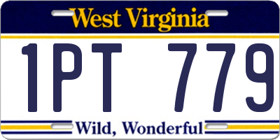 WV license plate 1PT779