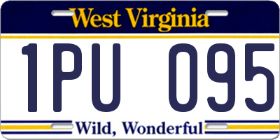 WV license plate 1PU095