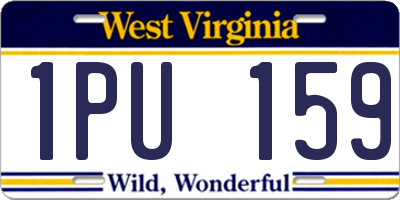 WV license plate 1PU159