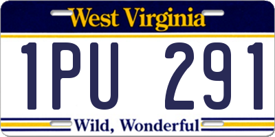 WV license plate 1PU291