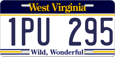 WV license plate 1PU295