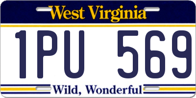 WV license plate 1PU569