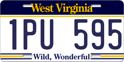 WV license plate 1PU595