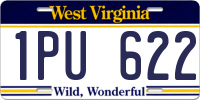 WV license plate 1PU622