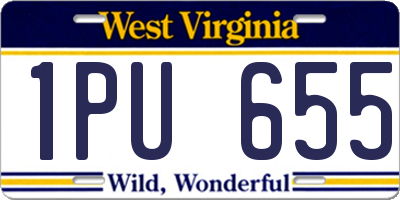 WV license plate 1PU655