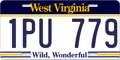 WV license plate 1PU779