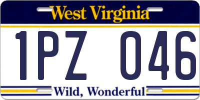WV license plate 1PZ046