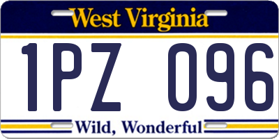 WV license plate 1PZ096