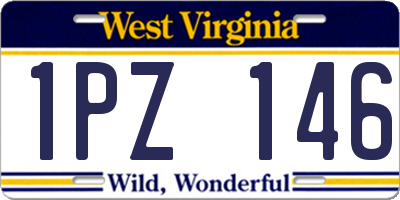 WV license plate 1PZ146