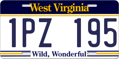 WV license plate 1PZ195