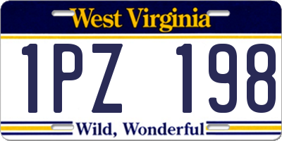 WV license plate 1PZ198