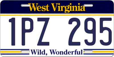 WV license plate 1PZ295