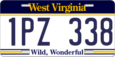 WV license plate 1PZ338