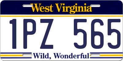 WV license plate 1PZ565