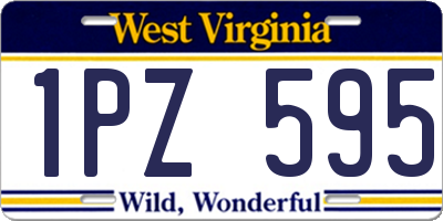 WV license plate 1PZ595