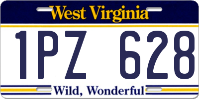 WV license plate 1PZ628