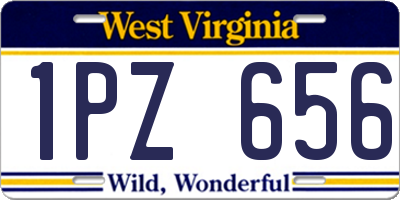 WV license plate 1PZ656