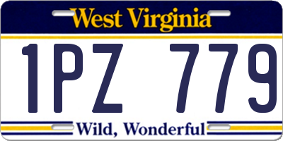 WV license plate 1PZ779