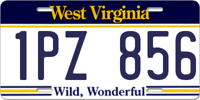 WV license plate 1PZ856