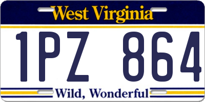 WV license plate 1PZ864