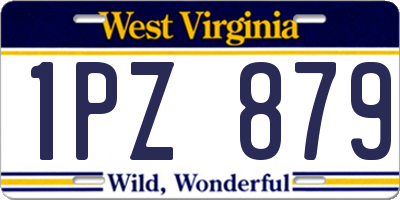 WV license plate 1PZ879