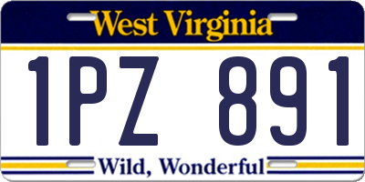WV license plate 1PZ891