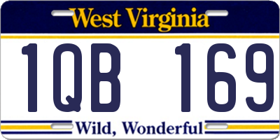 WV license plate 1QB169